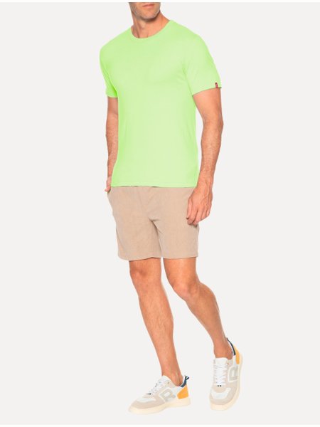 Camiseta Levis Masculina Lisa Verde Fluor