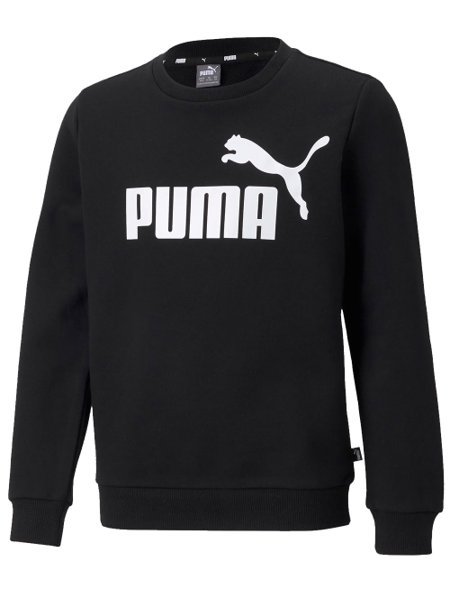 Moletom Puma Masculino Crewneck Essentials Big Logo Preto
