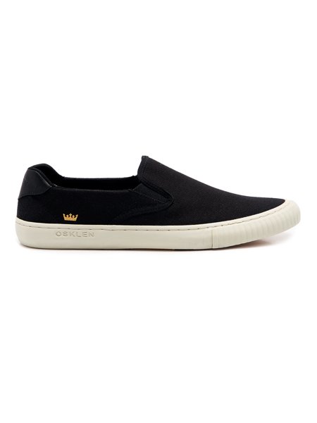 Tênis Osklen Masculino Slip On Canvas Preto | Secret Outlet
