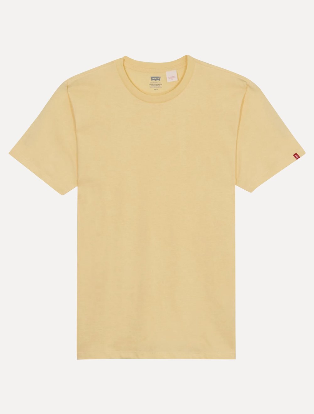 Camiseta Levis Masculina Tag Lisa Amarela