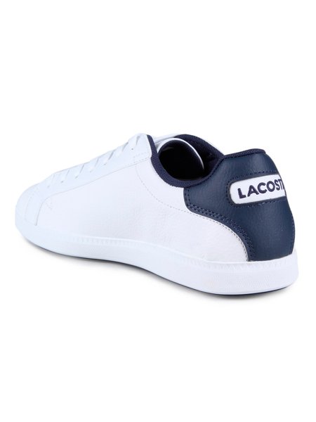 Tênis Lacoste Masculino Couro Graduate LCR3 Branco | Secret Outlet
