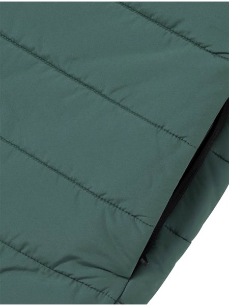 Colete Lacoste Masculino Padded Full-Zip Hooded Waterproof Verde/Preto