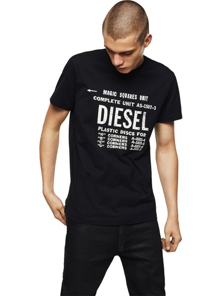 camisa diesel preta
