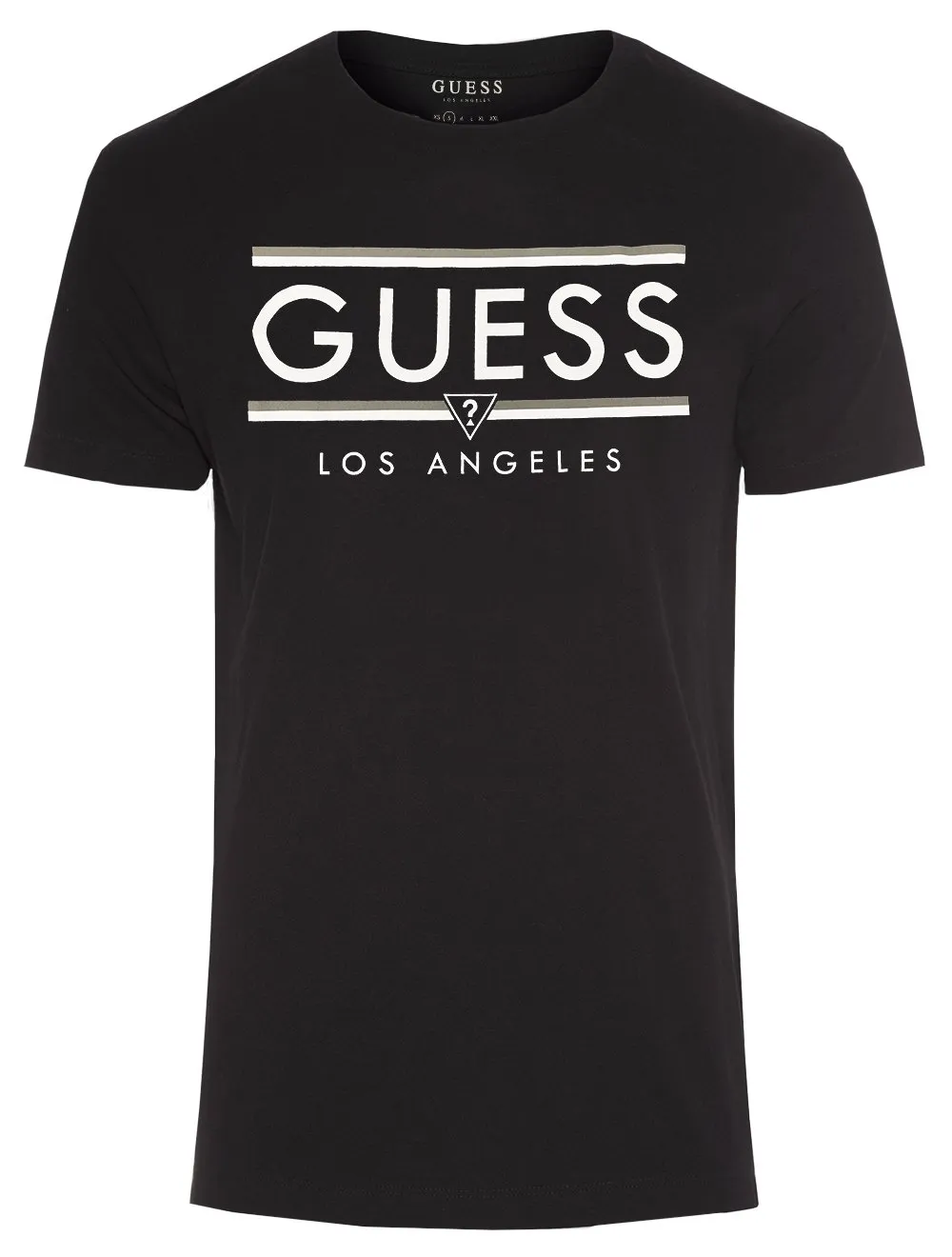 High exposure aim suck Camiseta Guess Masculina Duo Stripes Logo Preta | Secret Outlet
