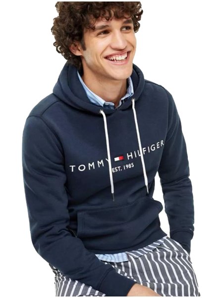 tommy jeans regular fleece moletom com capuz