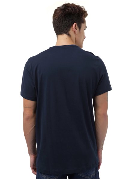 Camiseta Aeropostale Masculina Established NY Azul Mescla - GLAMI