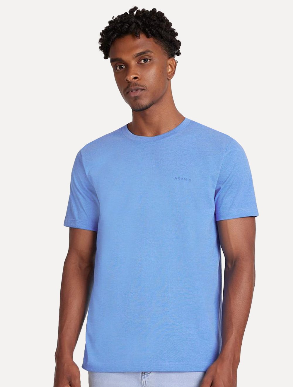 Camiseta Aramis Masculina Eco Lisa Azul Royal Mescla