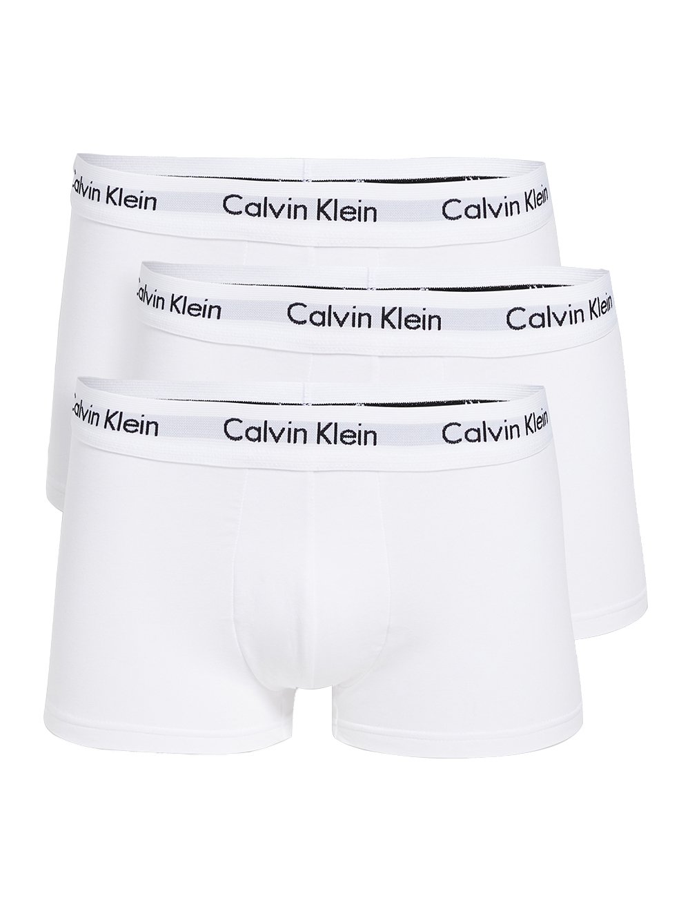 Cuecas Calvin Klein Underwear Plus Trunk Stretch Branca Pack 3UN
