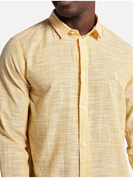 Camisa Reserva Masculina Flamê Leve Amarelo Mescla