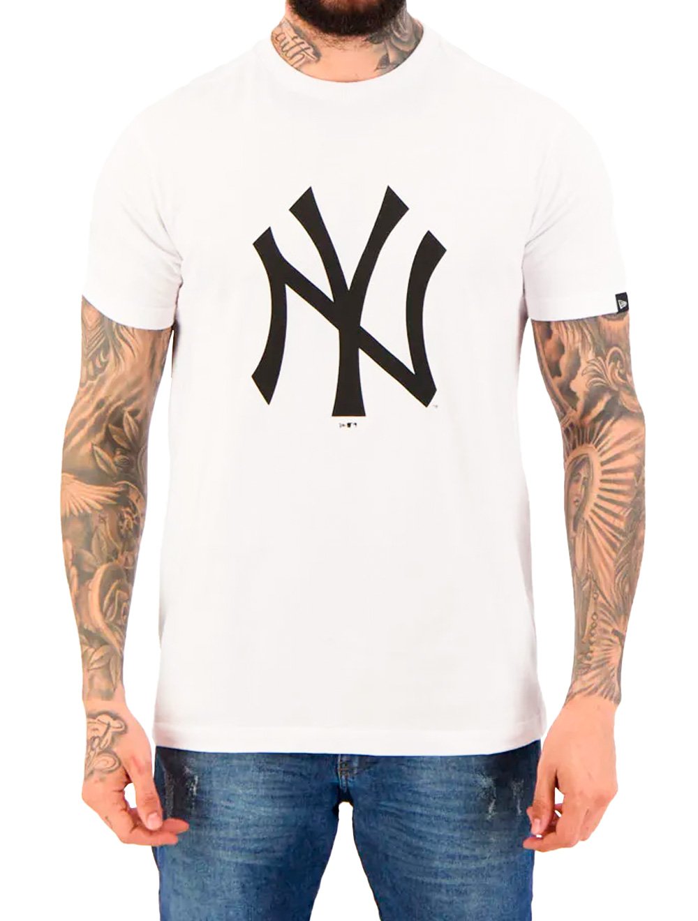 Camiseta New Era Masculina MLB New York Yankees Branca
