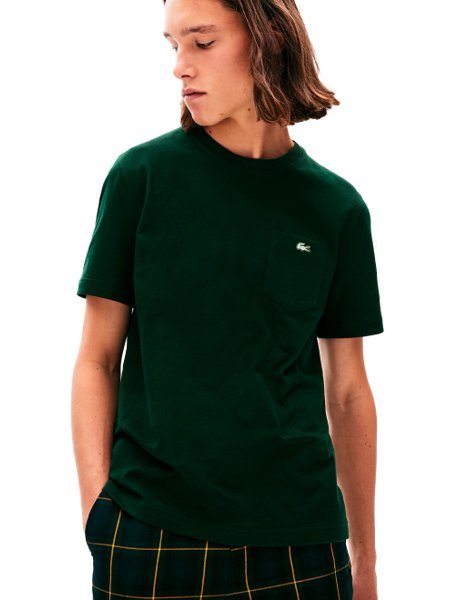 camiseta lacoste masculina verde