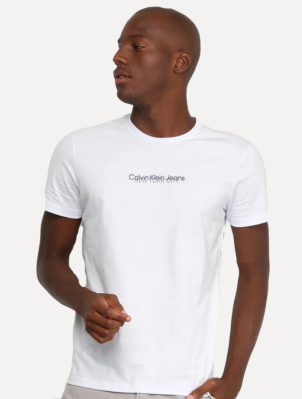 Camiseta Calvin Klein Jeans Masculina New York City Branca