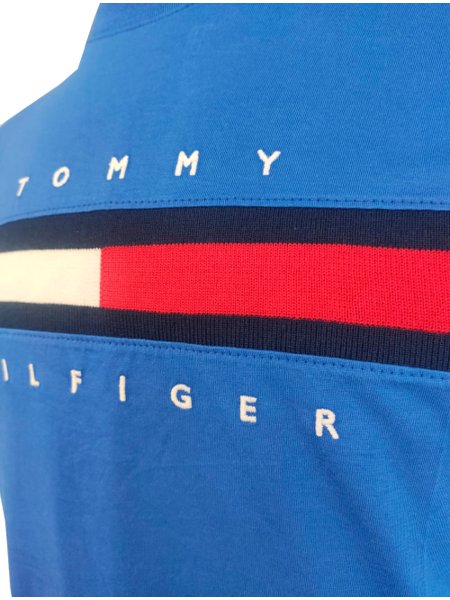 Camiseta Tommy Hilfiger Masculina Essential Flag Sash Azul