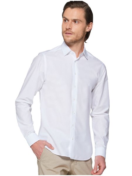 camisa dudalina slim branca