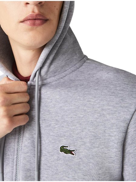 Lacoste grey zip hoodie Clearance