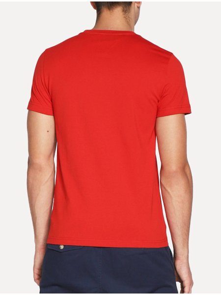 Camiseta Tommy Hilfiger Masculina Core Logo Tee Vermelha