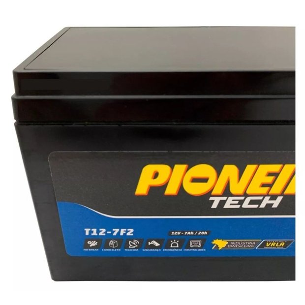 Bateria Estacionária Pioneiro 12V - 7Ah, T12-7F2 - Com Troca | MGA