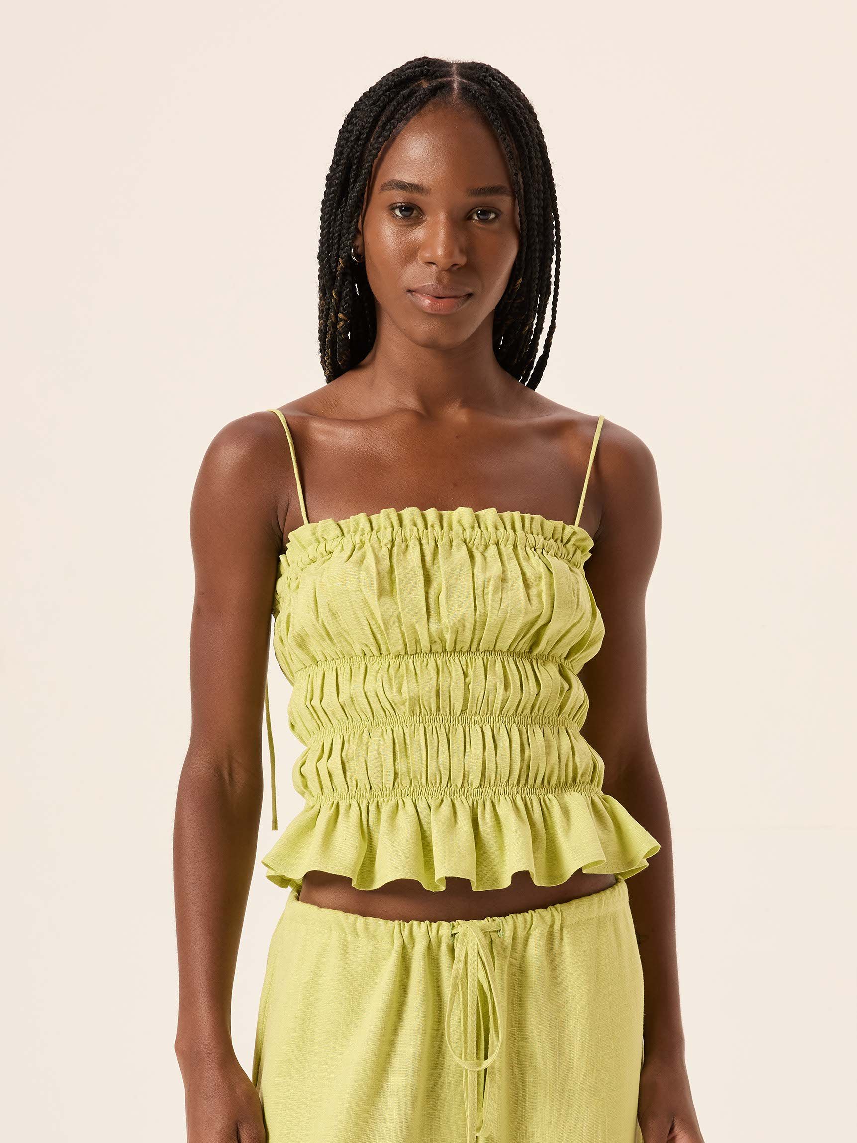 Blusa Drica Porto Citron | PANÔ | Resortwear Carioca