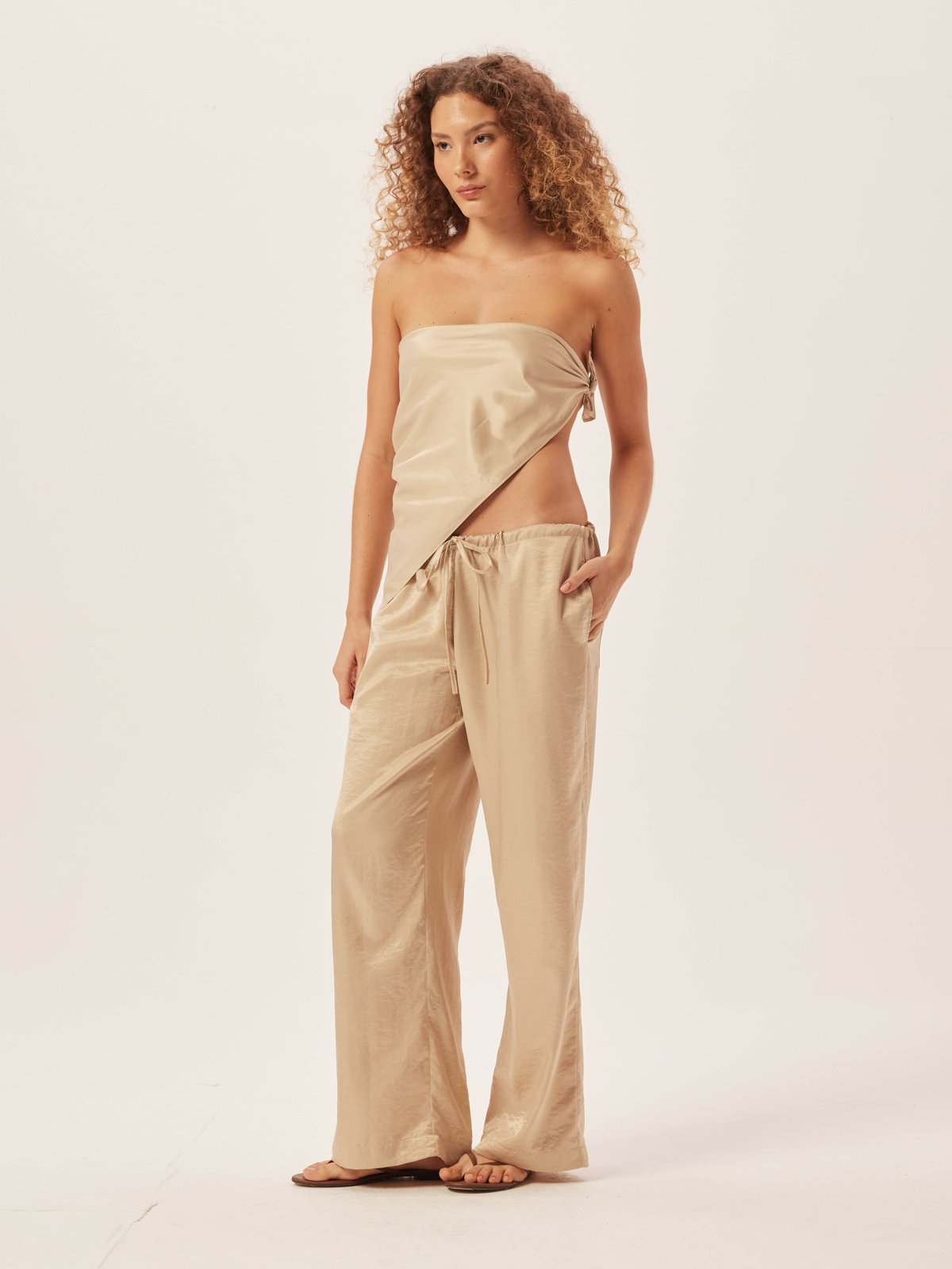 Handwoven Slip Dress- Canteloupe main image 0