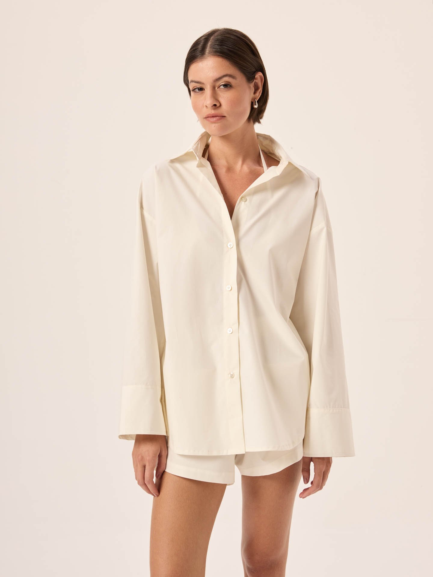 【OFF WHITE】NALYA ベスト Camisa Ampla Paper Off White | PANÔ | Resortwear Carioca