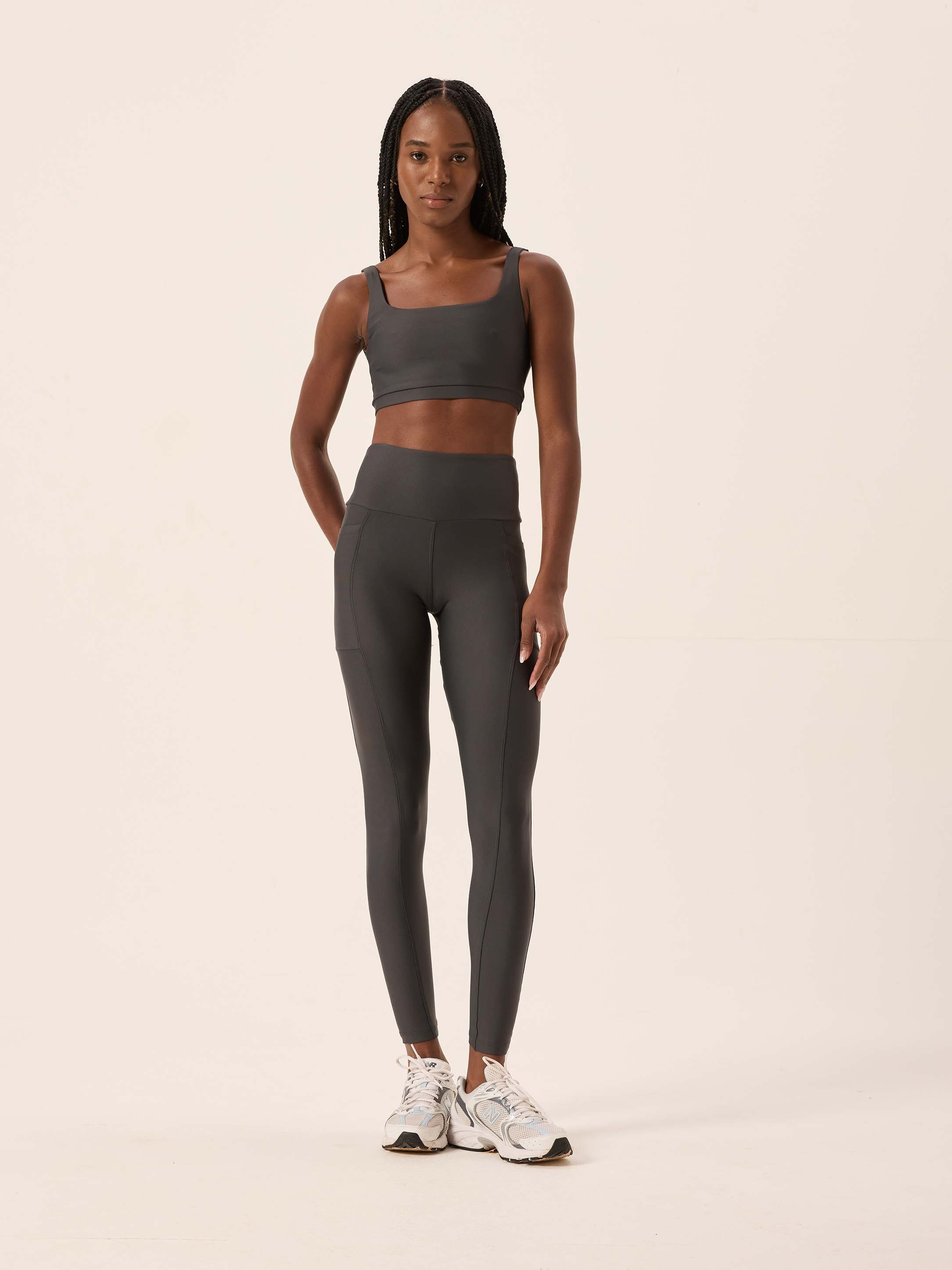 Calça Legging Cinza Chumbo Legging Chumbo Calça Feminina Legging