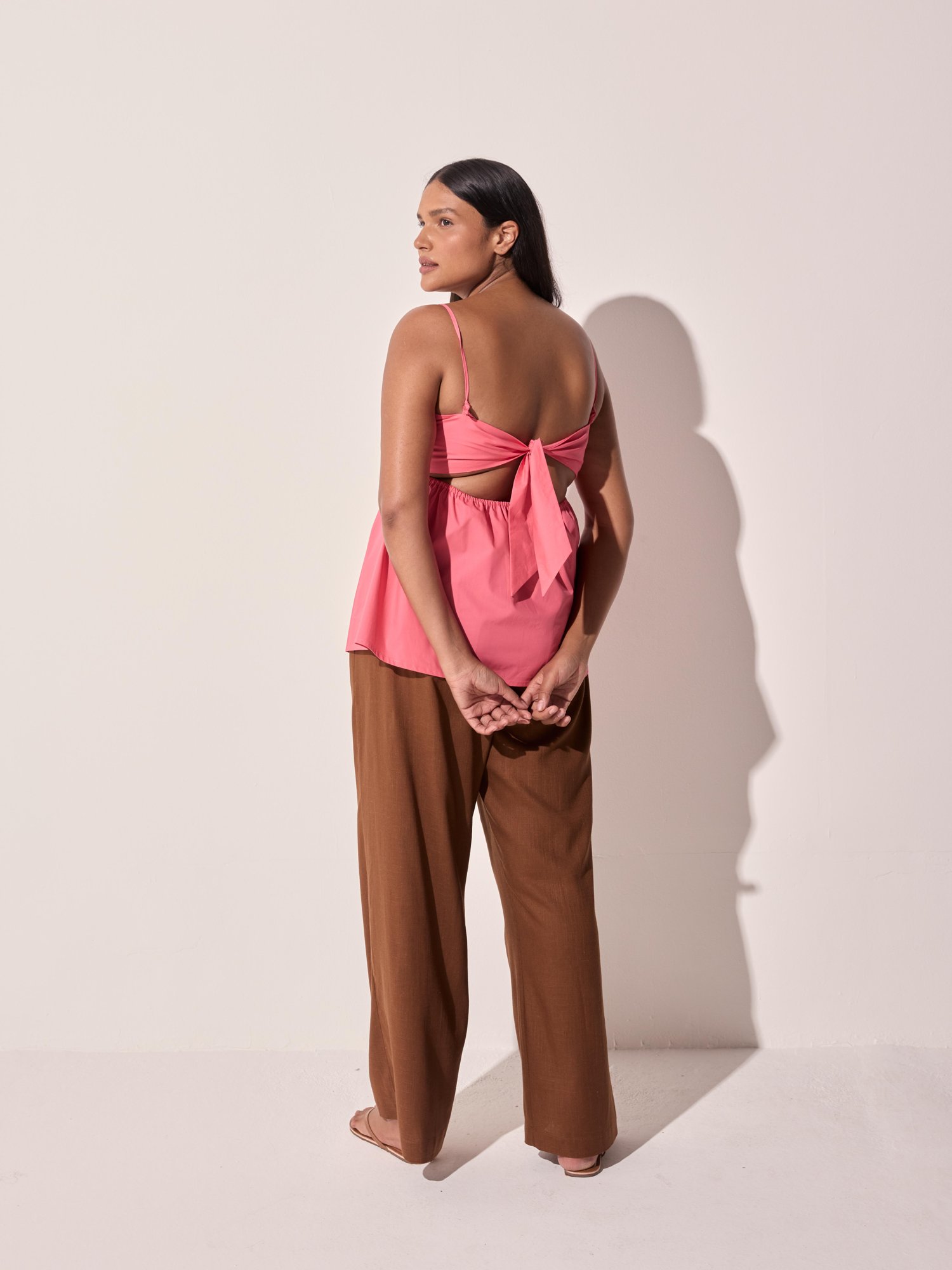 Blusa Alba Paper Rosa Melon | PANÔ | Resortwear Carioca