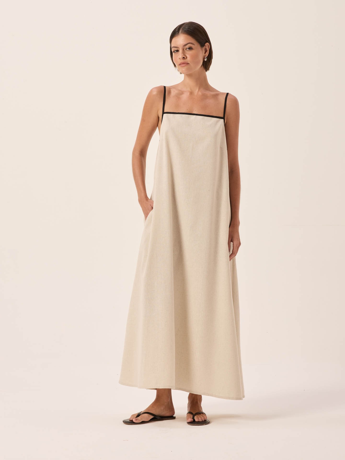 Vestido Emma Linho Natural