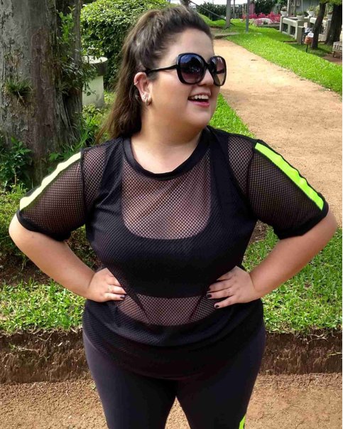 blusa fitness feminina plus size