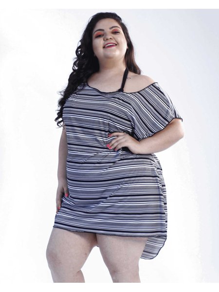 modelos de saida de praia plus size