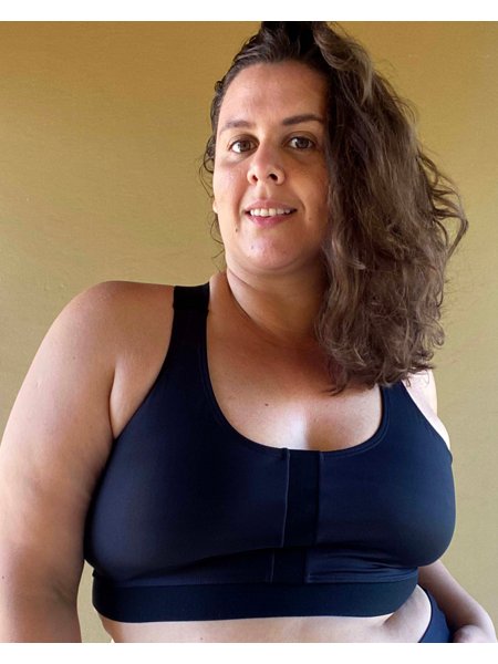 Top Fitness Plus Size Samira Preto