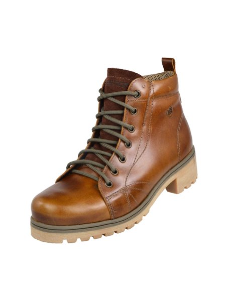 Bota Coturno Couro Beeton Feminina Cat Ranee 005 Solado de Borracha - ziper  - cano médio