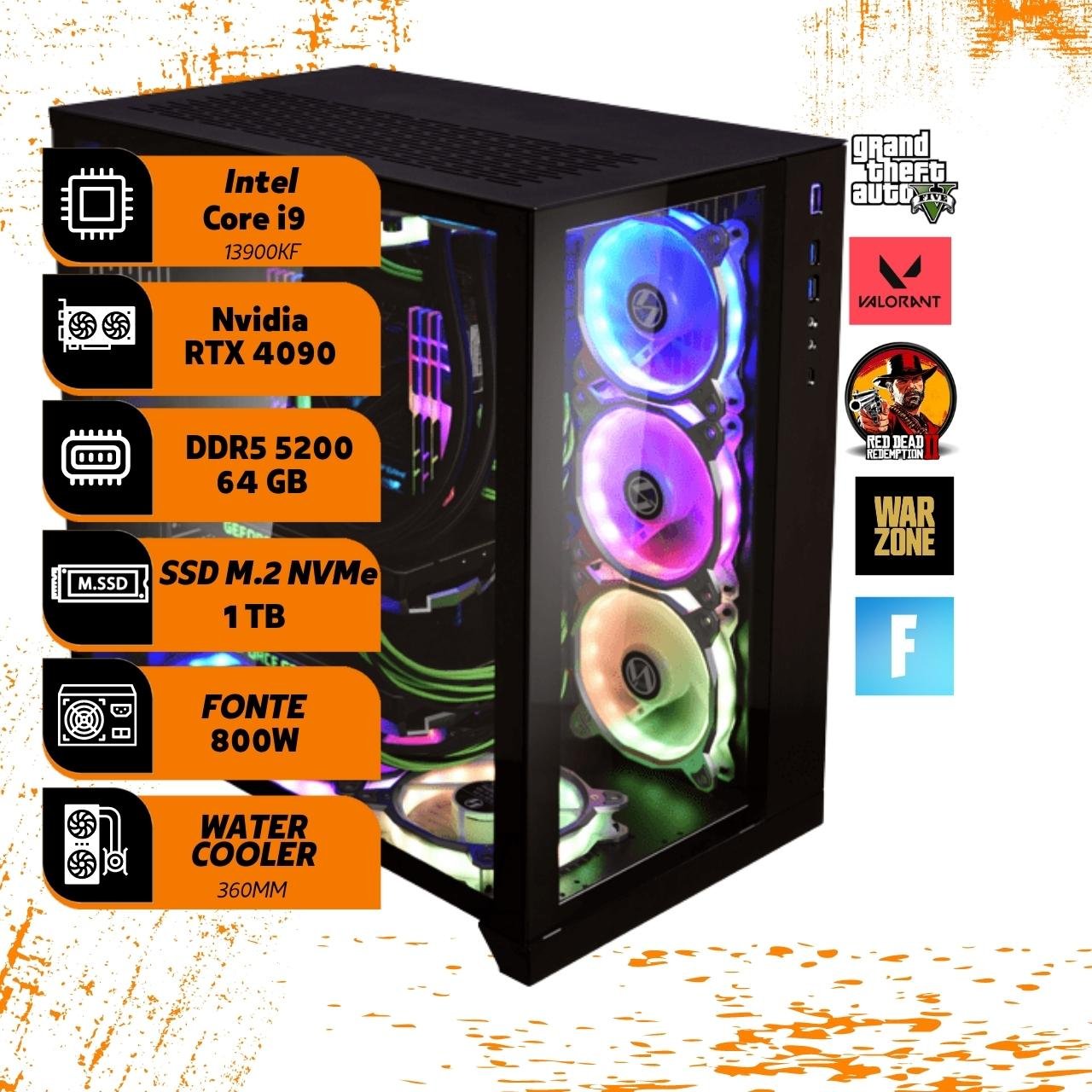 PC Gamer Banger RTX 4090 Powered By ASUS - RTX 4090 - i9, pc gamer rtx 4090  