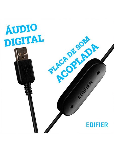 Headset Edifier USB Microfone K800 | Knaytec Tecnologia