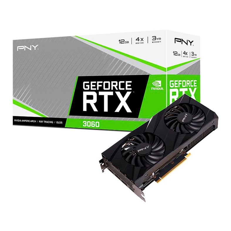 Placa de video PNY RTX 3060 12GB DDR6 192Bits | Knaytec Tecnologia
