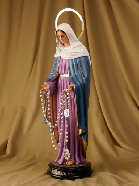 Nossa Senhora das Lágrimas com Terço 40 cm