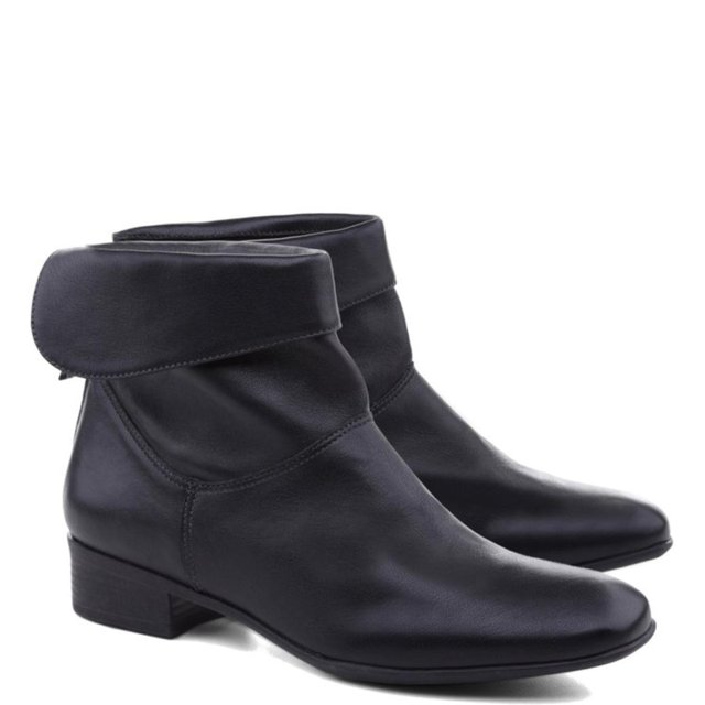 Bota Arezzo Cano Curto Preto Casual Feminino Passo a Passo