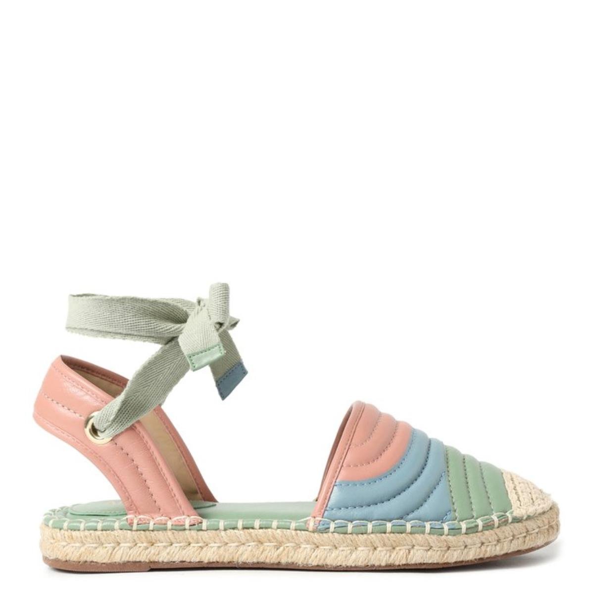 Espadrille Arezzo Espadrilha Rasteira Menta Passo a Passo