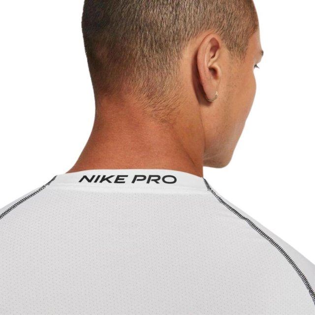 Camiseta Nike Pro Dri-Fit DD1990-100 Branco Masculino, Desempenho e Estilo, Passo a Passo Calçados