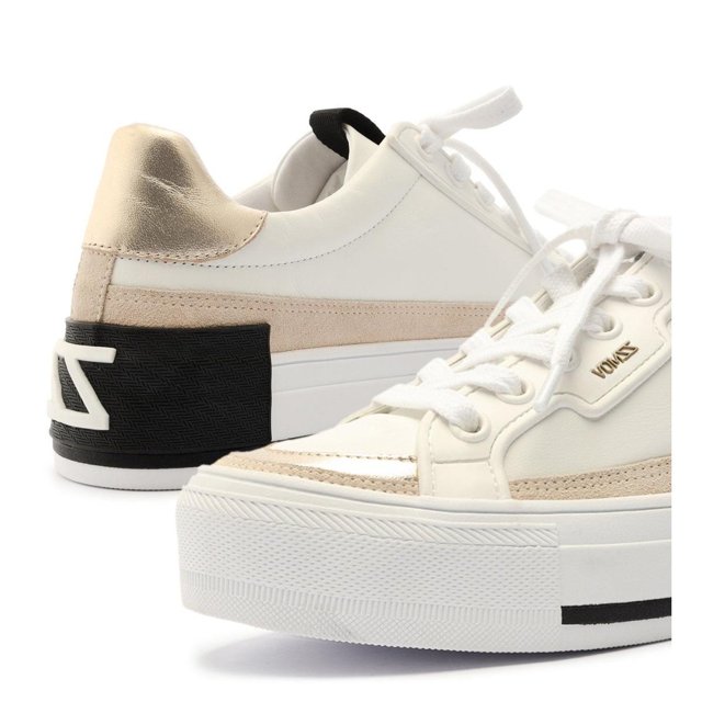 Tenis arezzo best sale branco com dourado