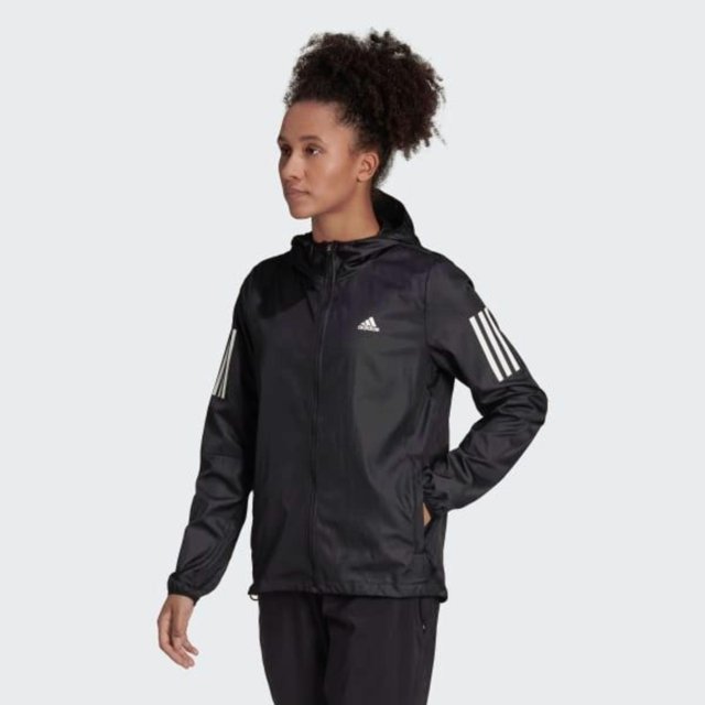 Jaqueta Adidas H59271 Own The Run Preto Feminino | Passo a Passo ...