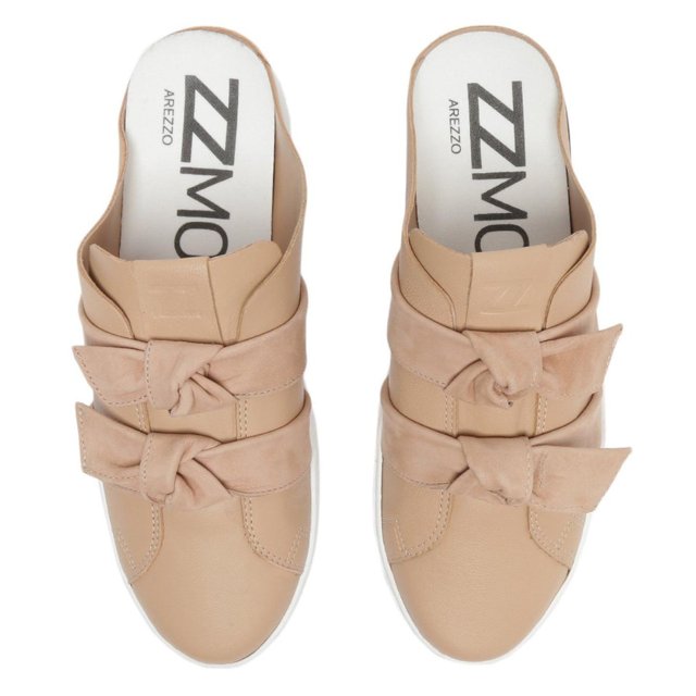 T nis Arezzo A1156800850005 Mule Couro Nude Feminino Passo a