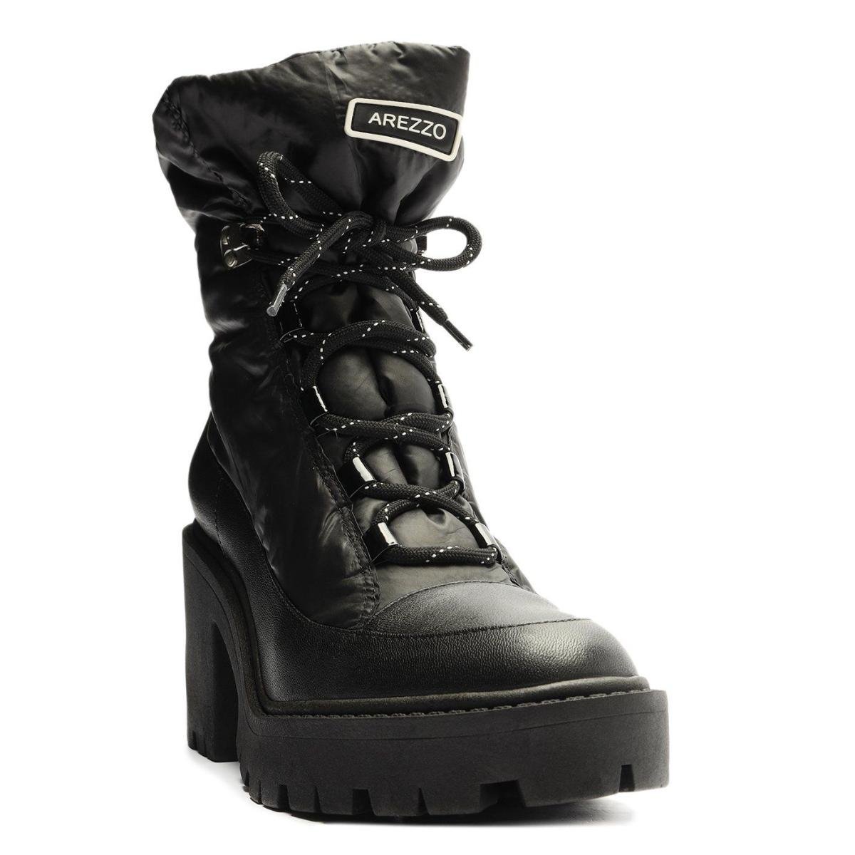 Bota Arezzo A1229700030001 Preto Feminino Passo a Passo Cal ados