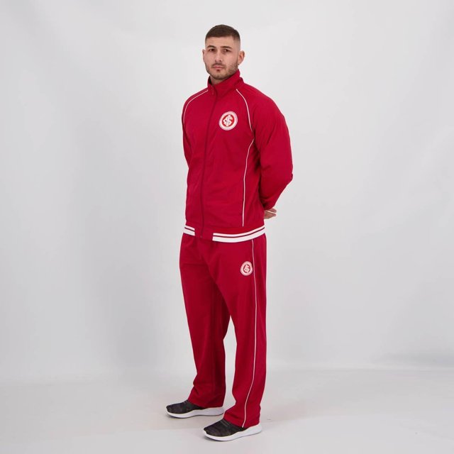 Agasalho Internacional Trilobal Feminino Branco E Vermelho