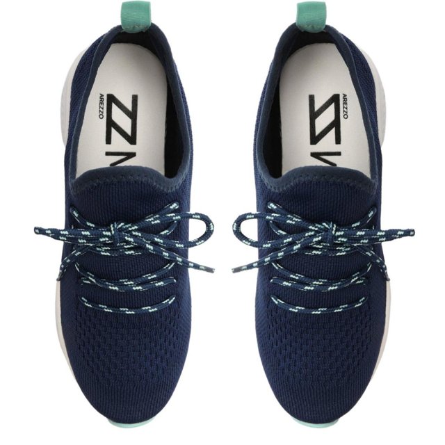 T nis Arezzo A1214400010001U Slip On Knit Azul Marinho Passo a