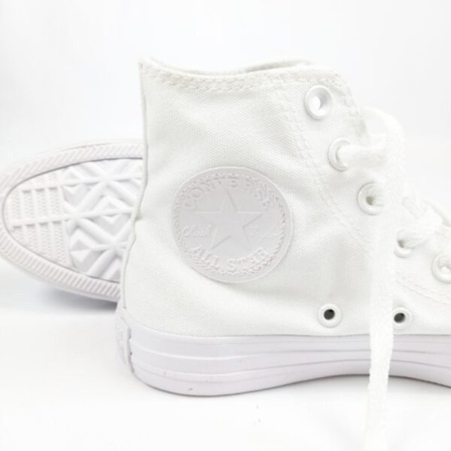 Tênis Converse All Star Cano Alto Monochrome - Branco - Vanda Calçados