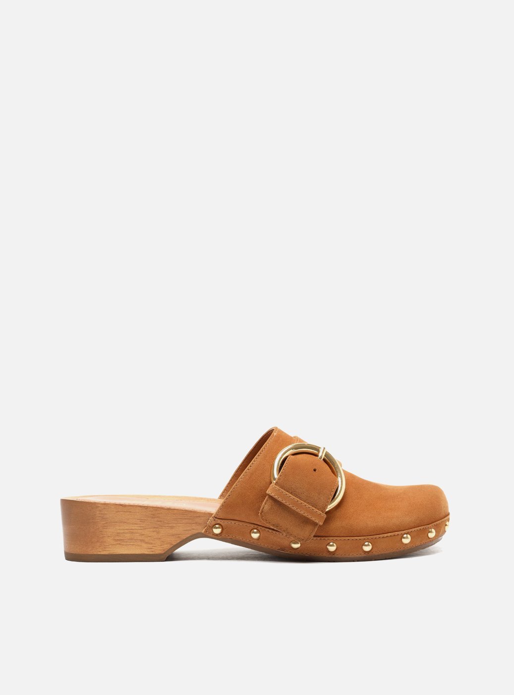 Clog Arezzo A1188800060003 Nobuck Fil Caramelo Feminino Passo a