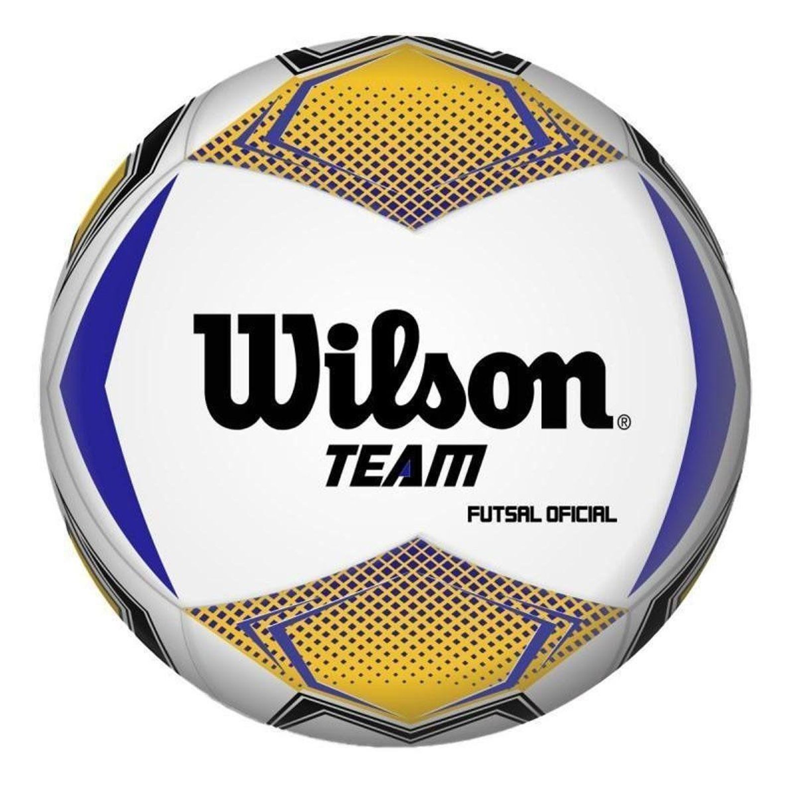 Bola de Futebol de Campo Wilson Team SB Branca e Amarela - ProSpin