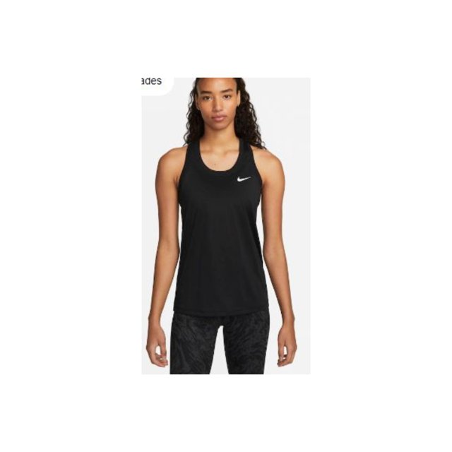 Nike Regata feminina esportiva, Preto/branco, P