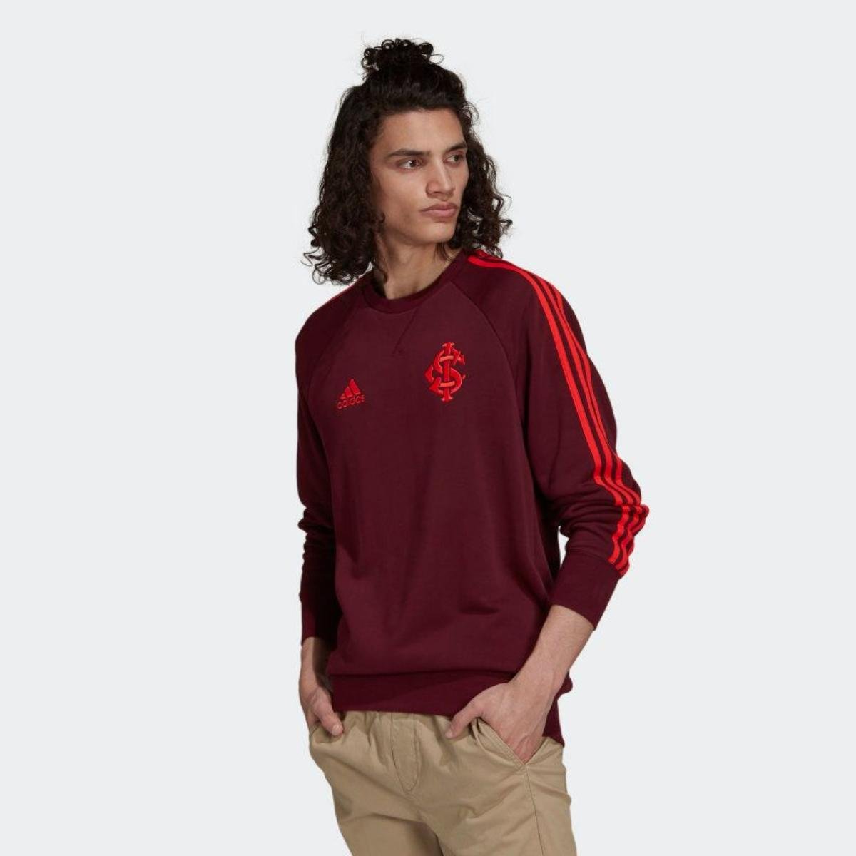 Moletom Adidas Internacional Bordo Masculino Passo a Passo