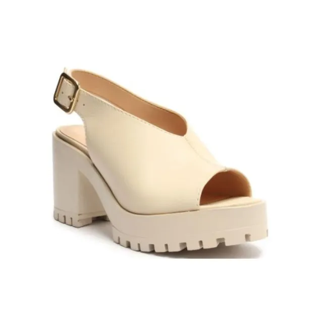 Sand lia Arezzo A1063500100014 Off White Feminino Passo a Passo